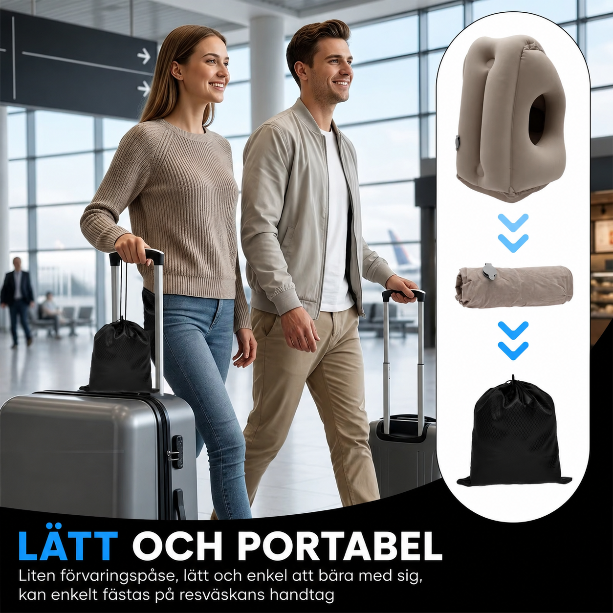 ComfortRest – Uppblåsbar Resekudde – Sov Bekvämt Var Du Än Är