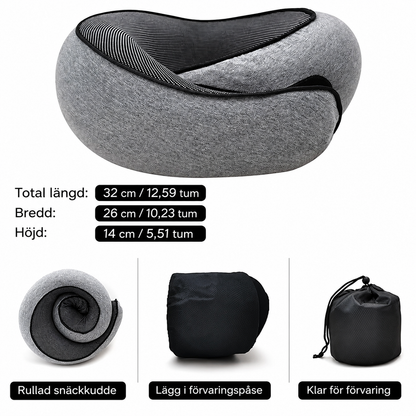 ComfortNeck – Nackkudde i Memory Foam – Skönt Stöd på Varje Resa