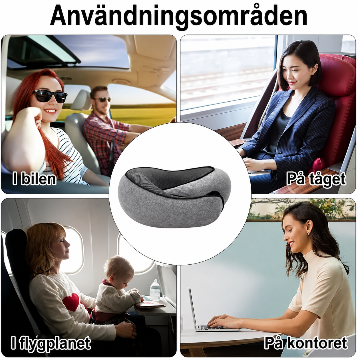 ComfortNeck – Nackkudde i Memory Foam – Skönt Stöd på Varje Resa