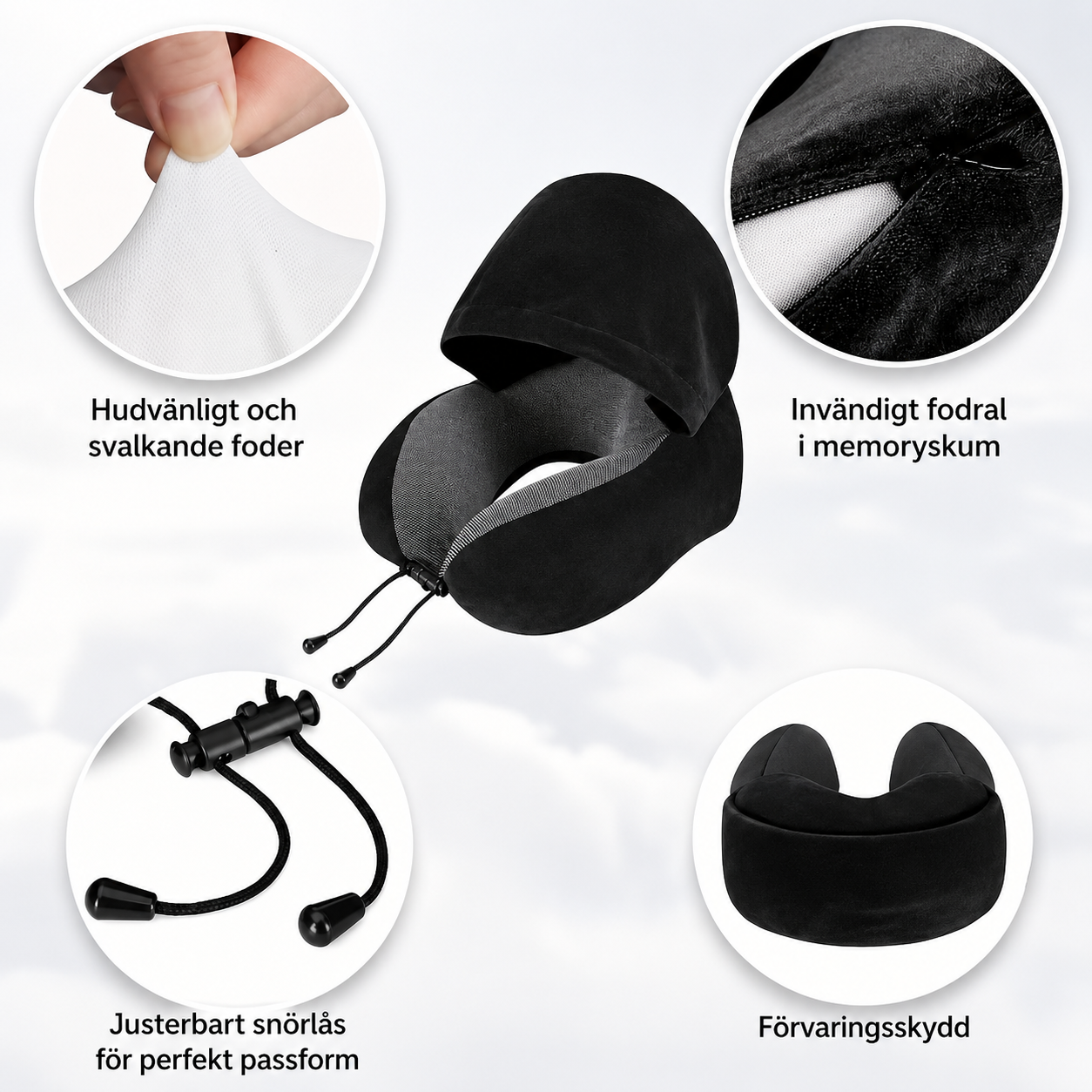 DreamCloud – Nackkudde med huva
